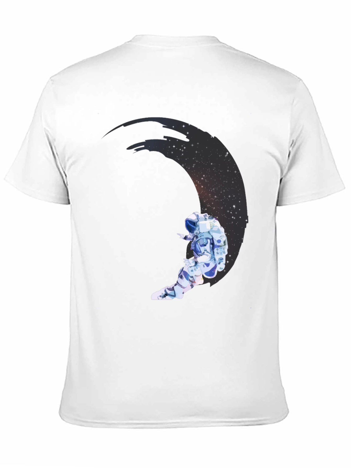 Astronaut Moon Graphic Black Tee