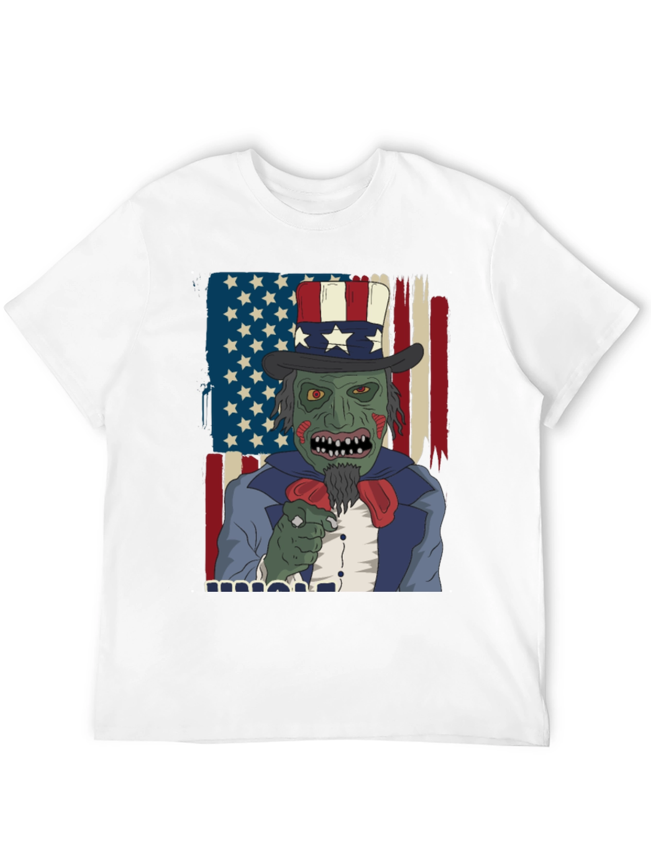 Zombie Uncle Sam Mens Graphic Tee