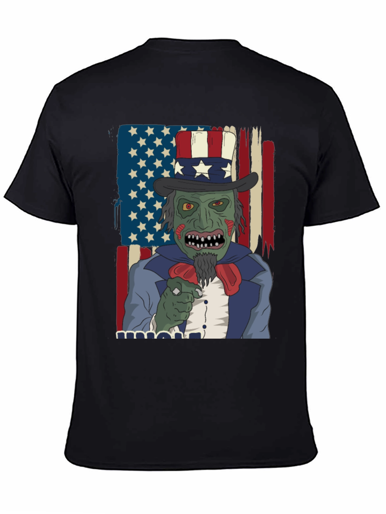 Zombie Uncle Sam Mens Graphic Tee