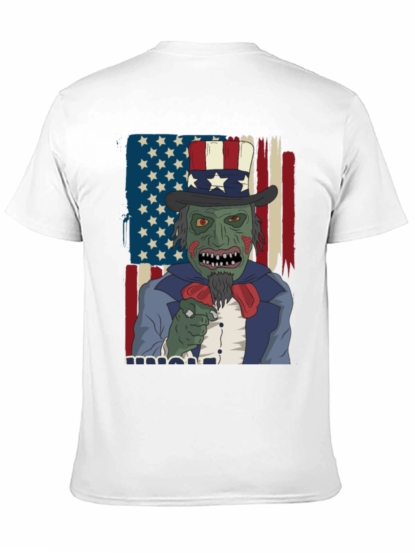 Zombie Uncle Sam Mens Graphic Tee