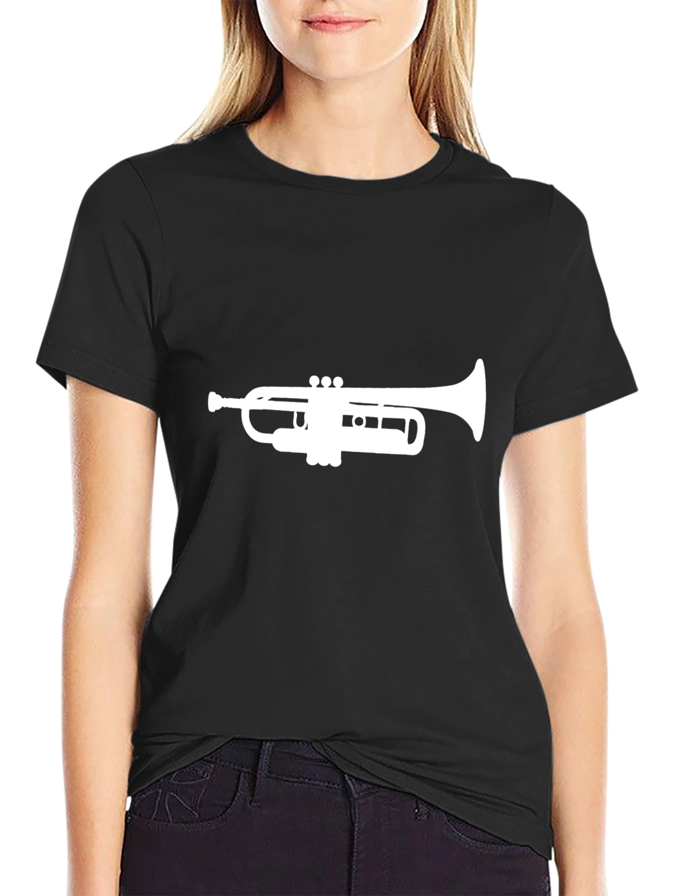 Trumpet Graphic Black T-Shirt