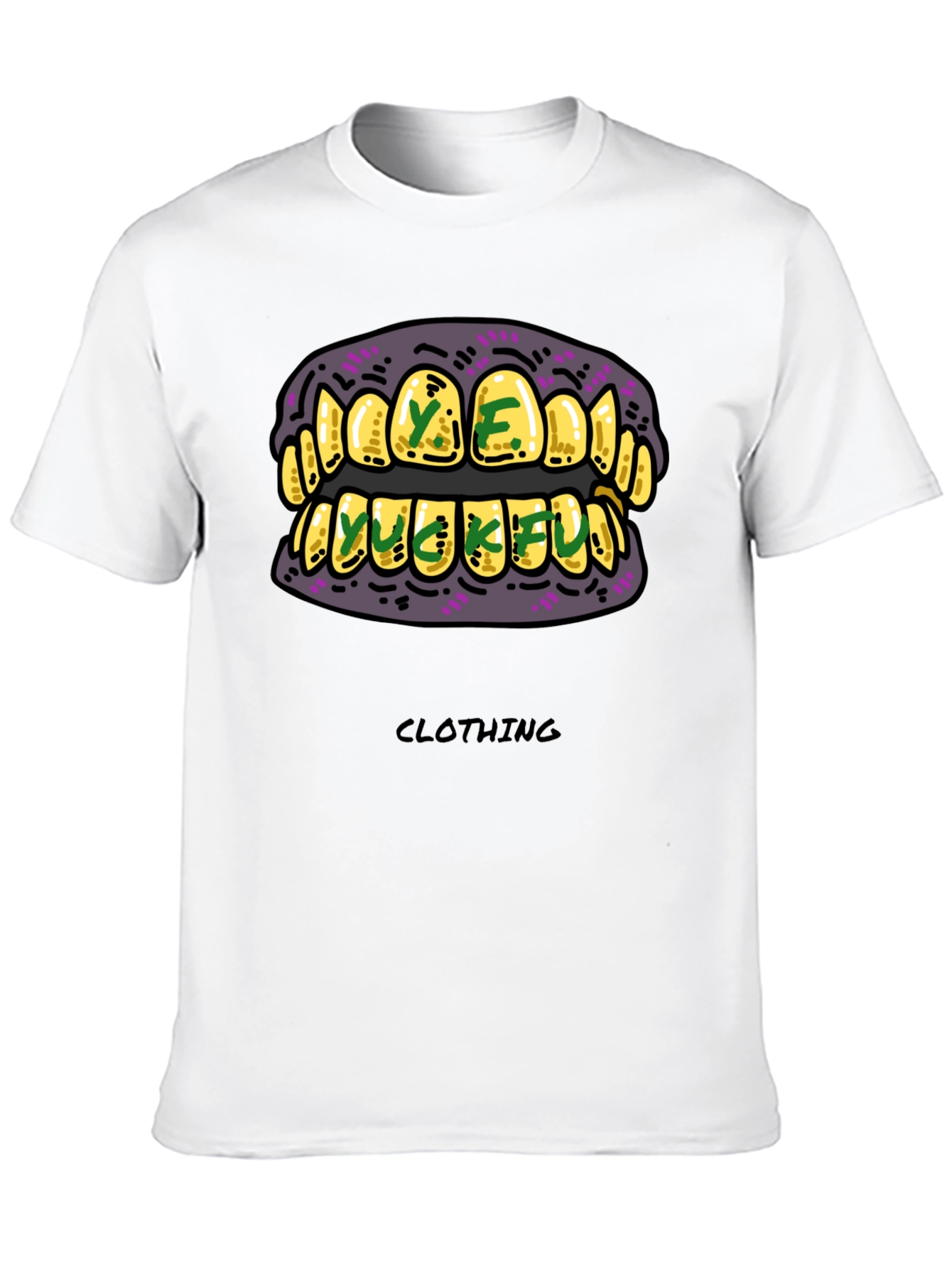 Gold Grillz Graphic T-Shirt - Unique Design