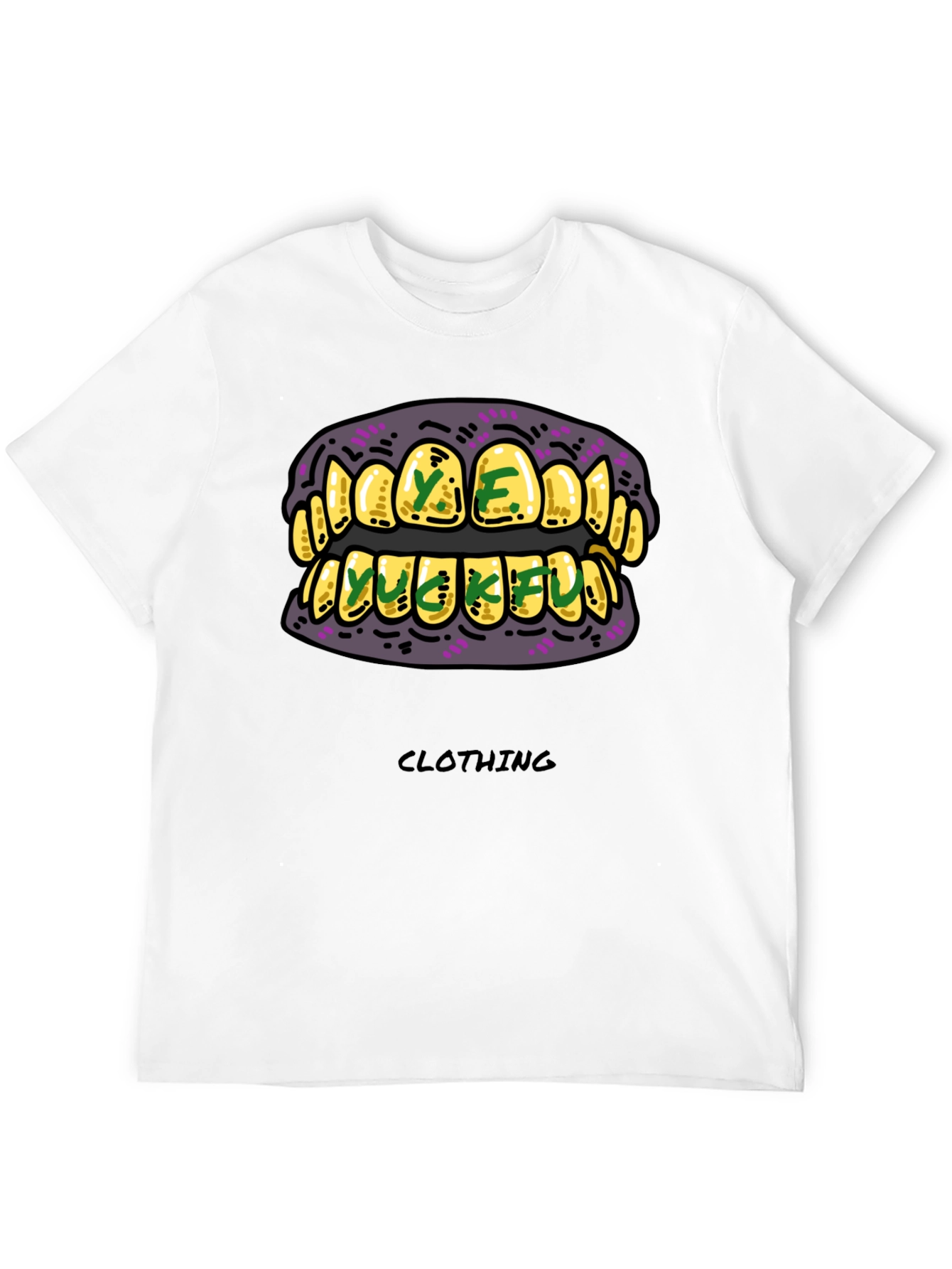 Gold Grillz Graphic T-Shirt - Unique Design