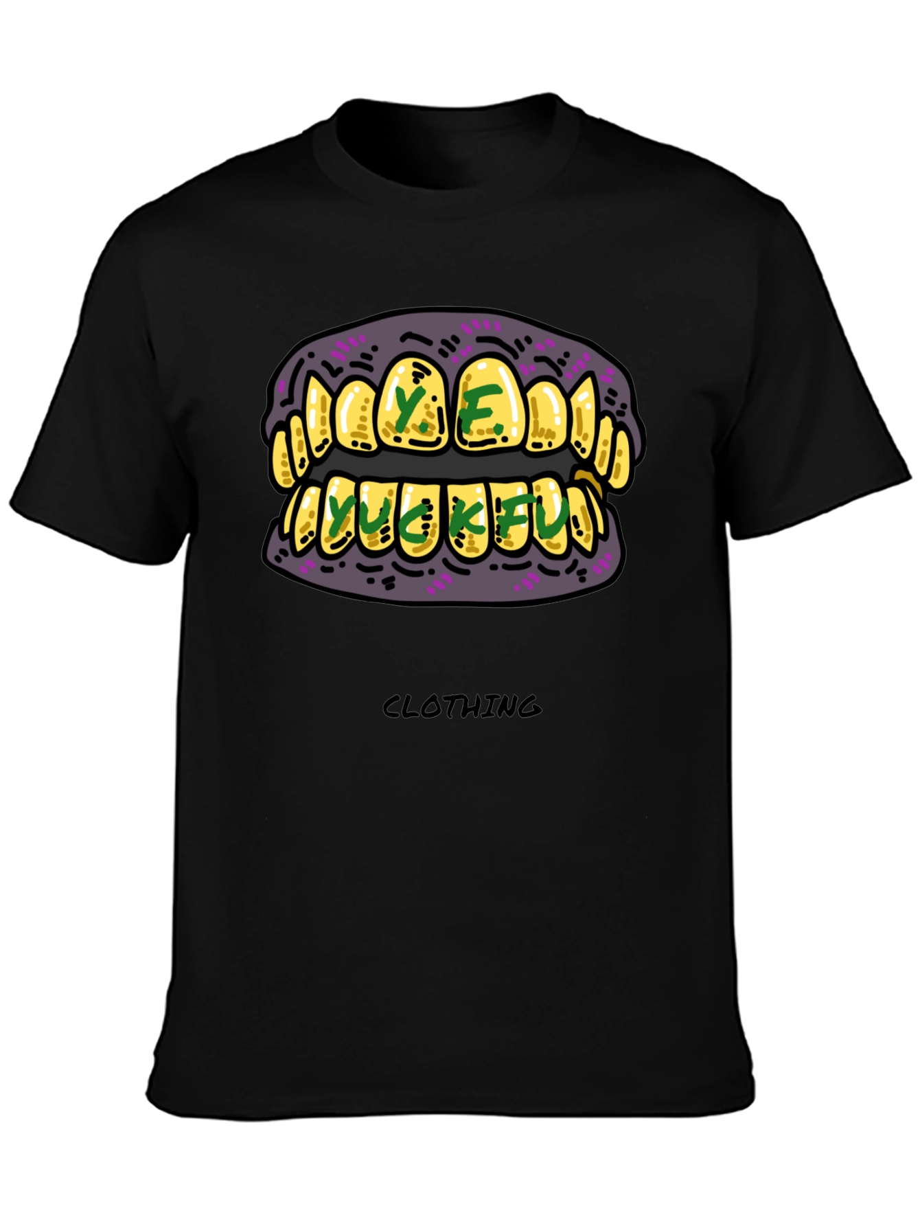 Gold Grillz Graphic T-Shirt - Unique Design