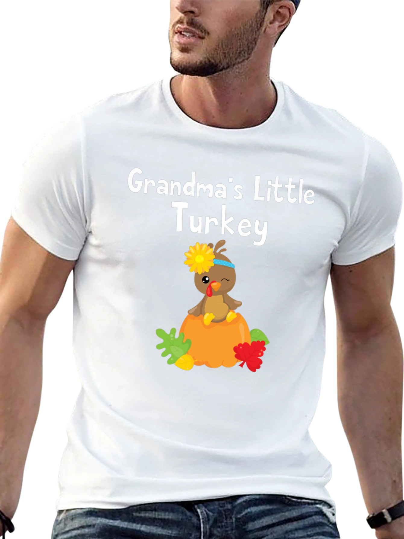 Grandmas Little Turkey Thanksgiving T-Shirt