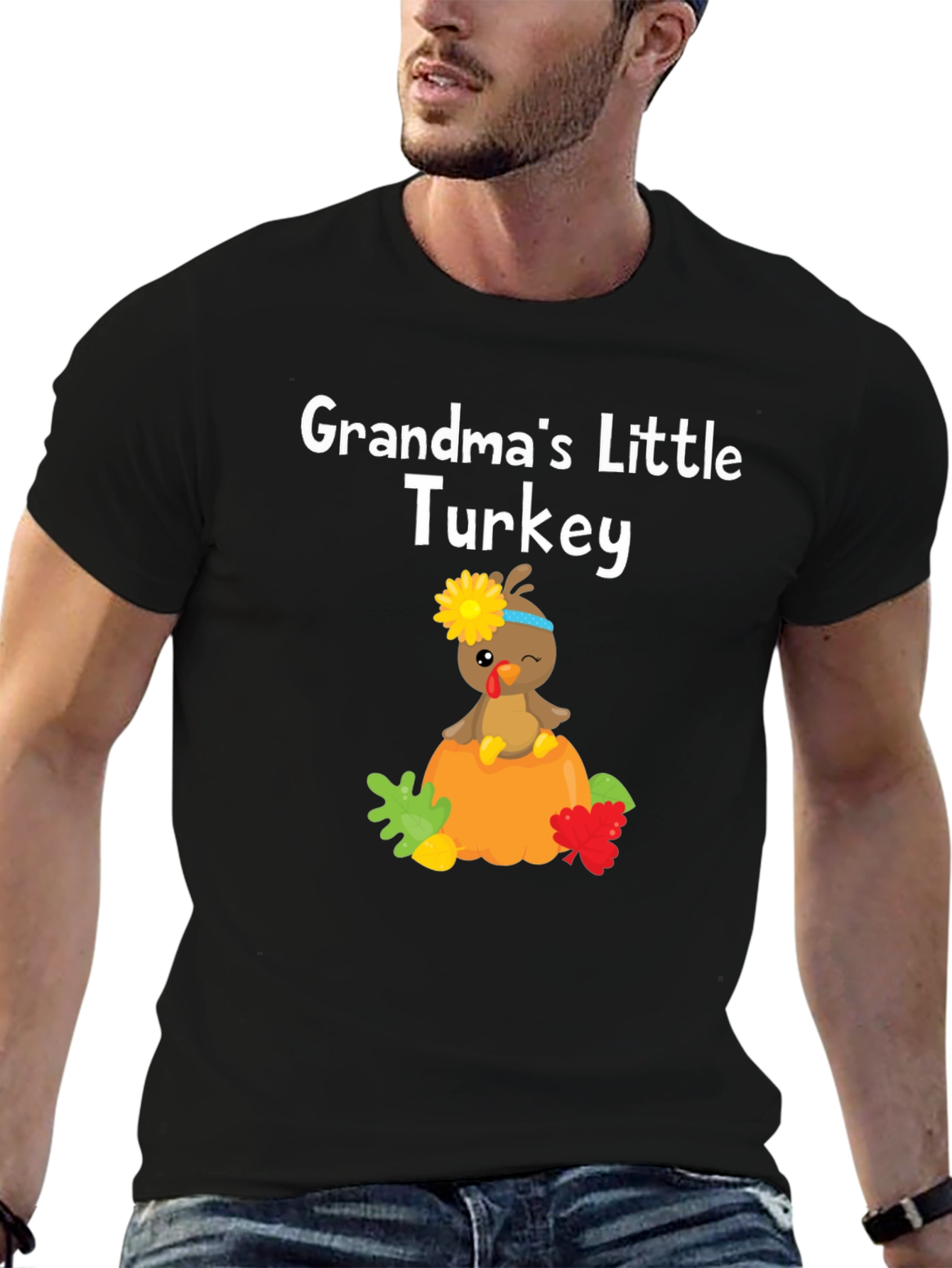 Grandmas Little Turkey Thanksgiving T-Shirt