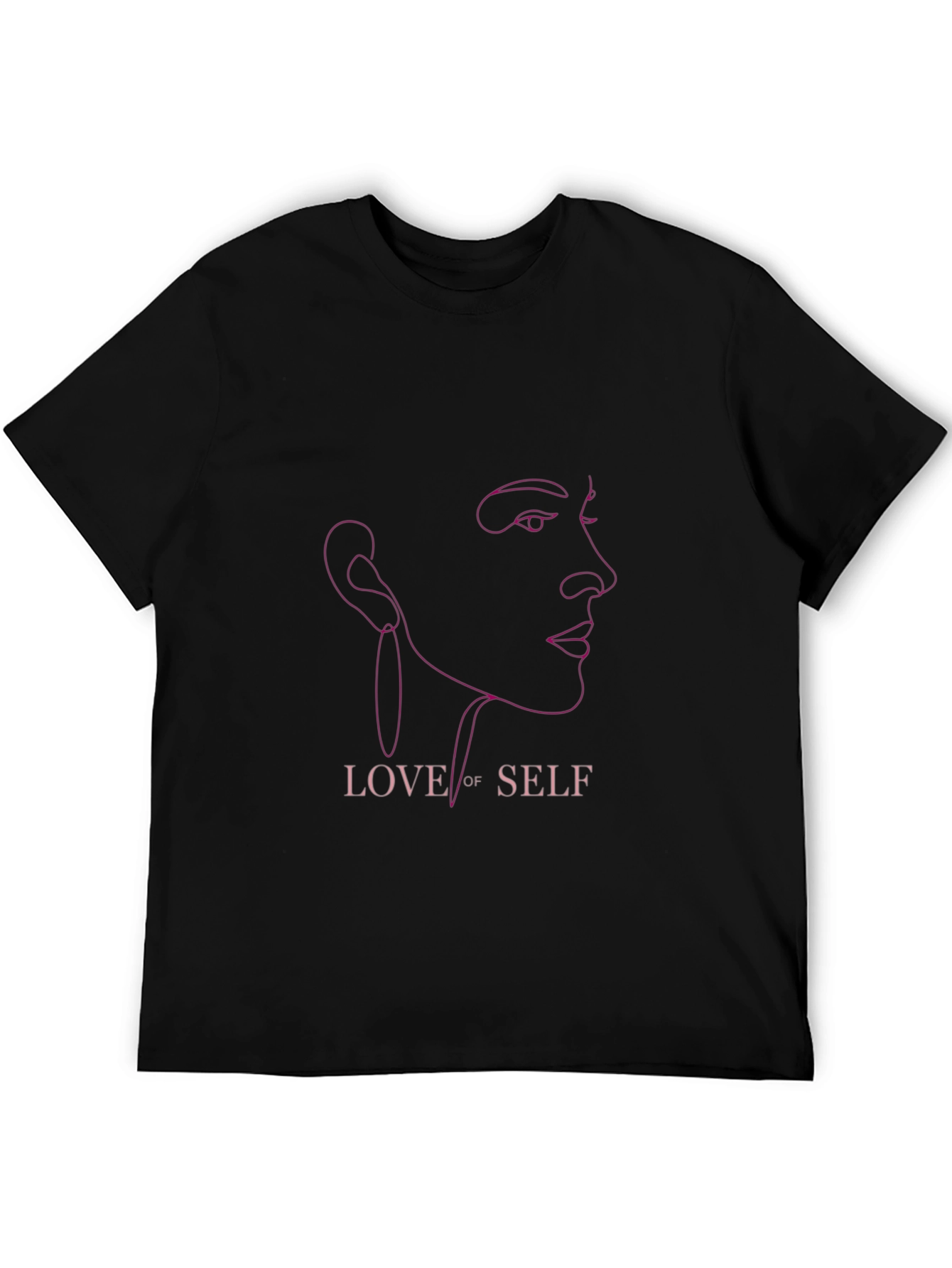 Love of Self Graphic Tee - Black Cotton
