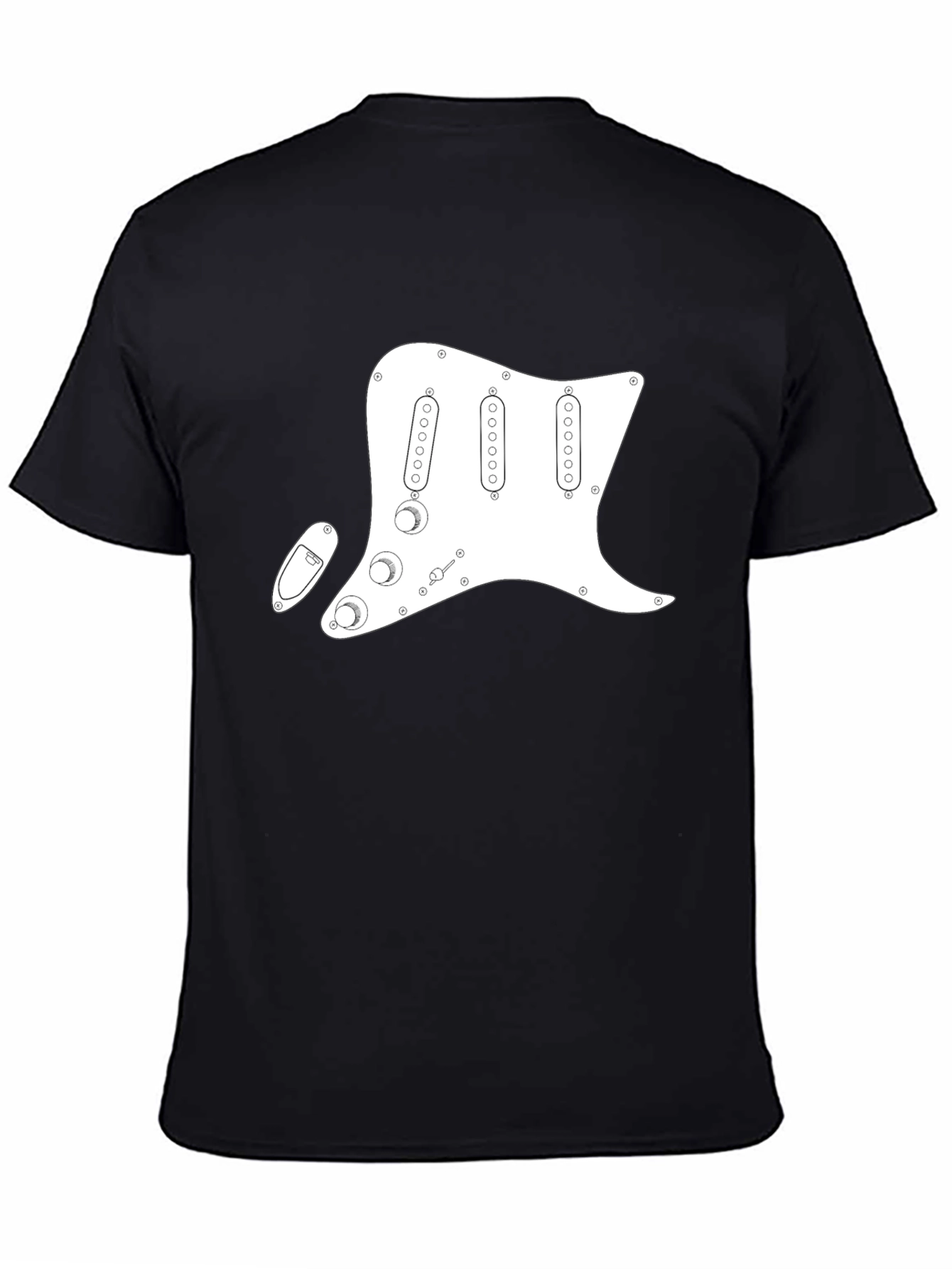 Electric Guitar Pickguard T-Shirt - Musician Tee