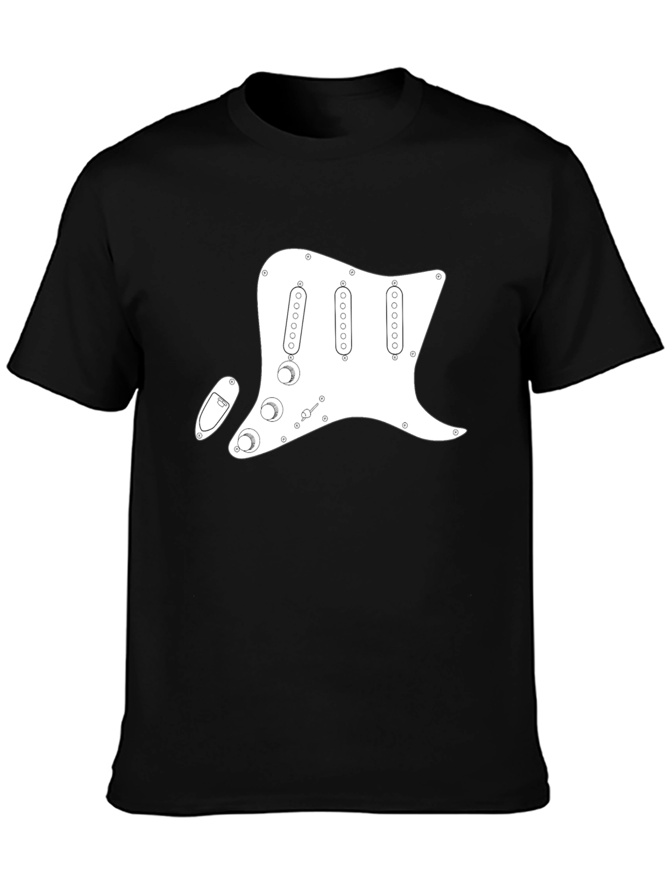 Electric Guitar Pickguard T-Shirt - Musician Tee