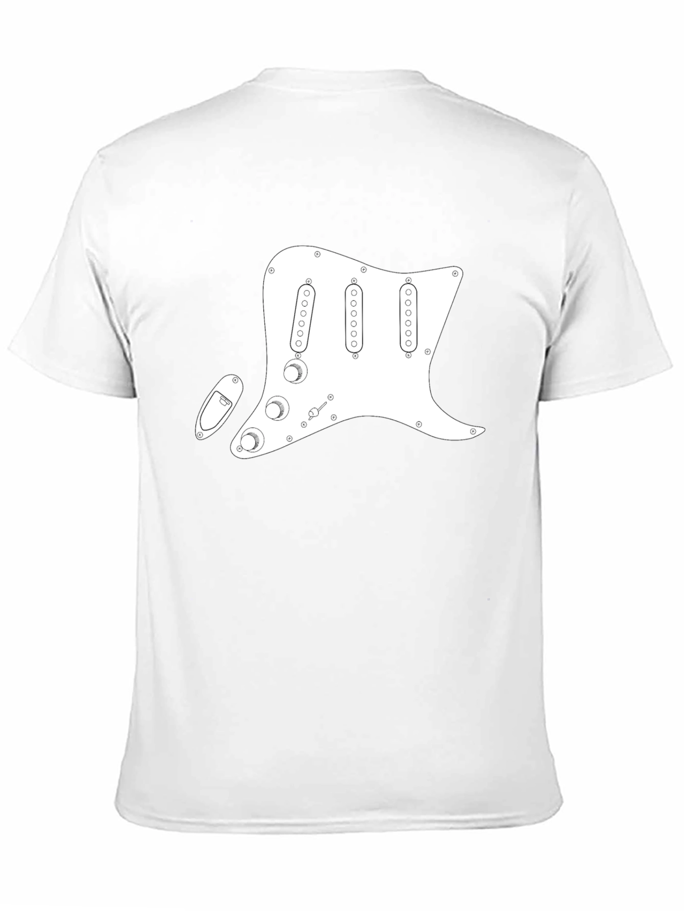 Electric Guitar Pickguard T-Shirt - Musician Tee