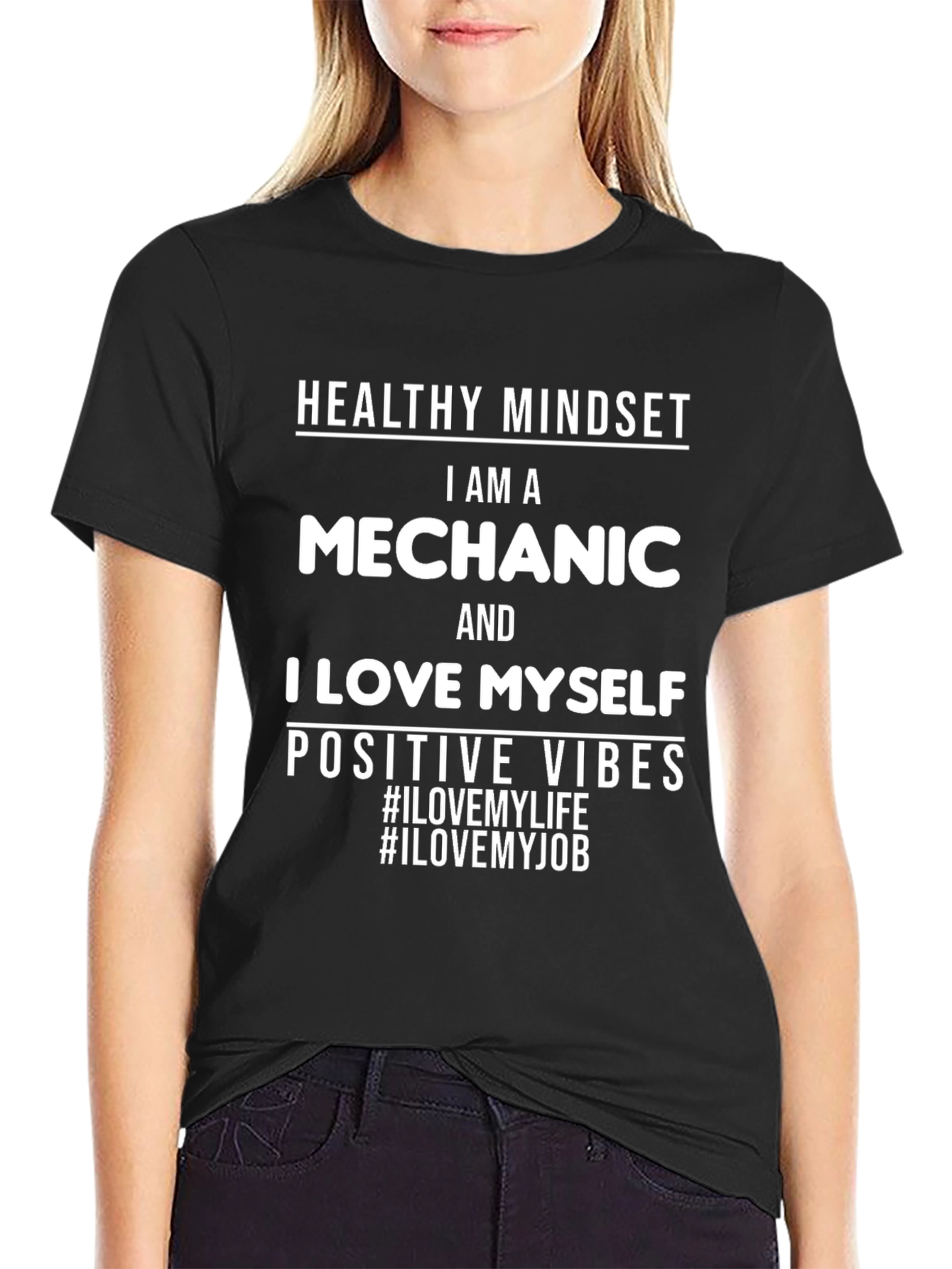 Mechanic I Love Myself T-Shirt Positive Vibes