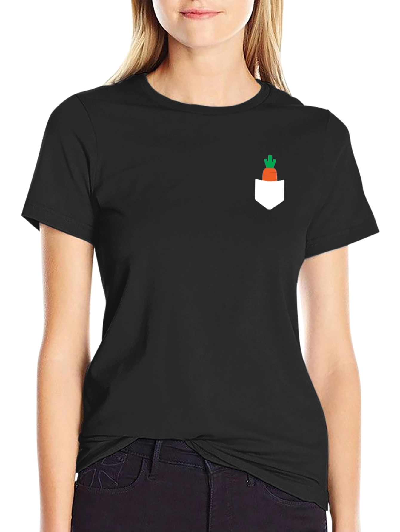 Carrot Pocket T-Shirt - Cute Graphic Tee