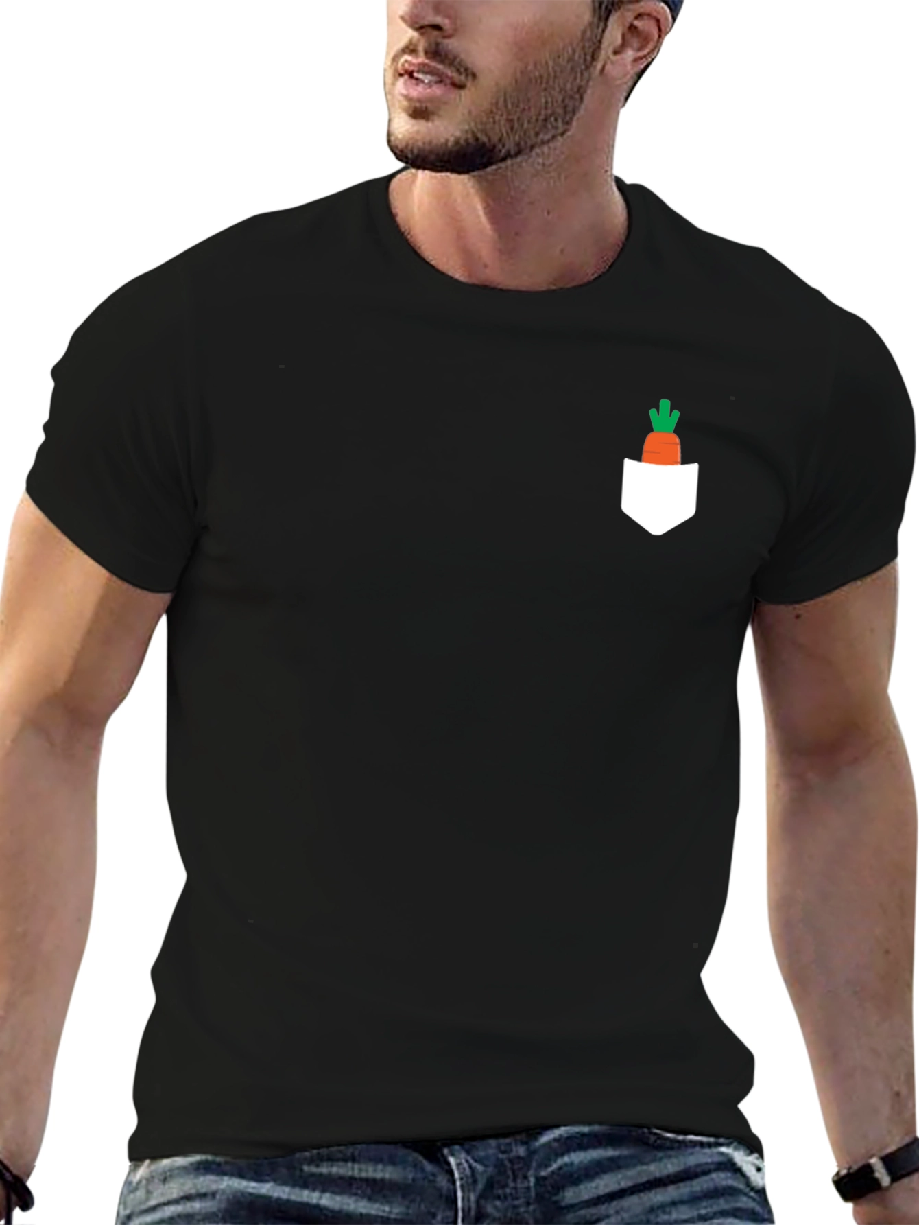 Carrot Pocket T-Shirt - Cute Graphic Tee