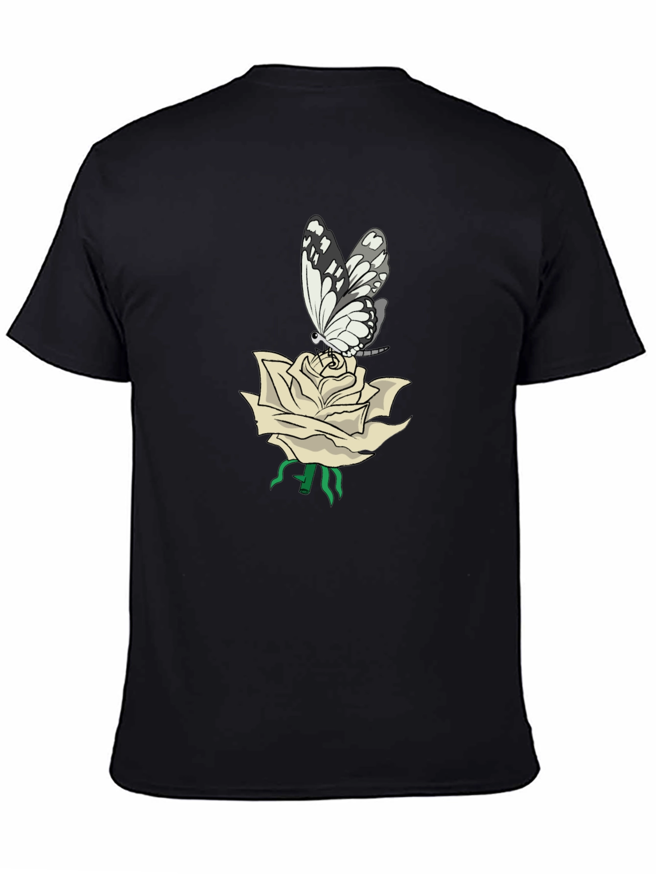 Butterfly Rose T-Shirt - Stylish Graphic Tee