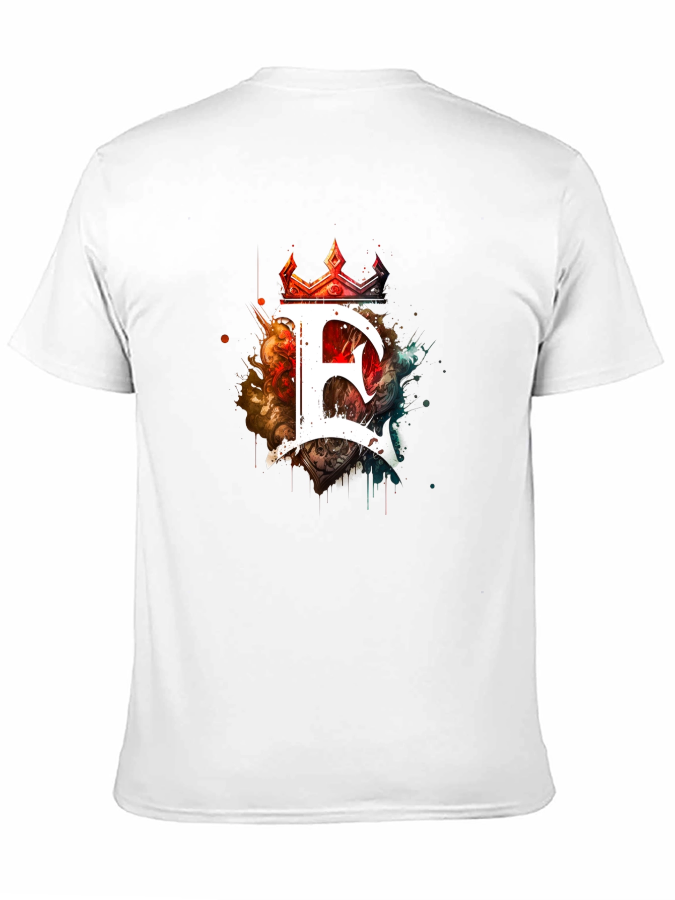 Crown E Graphic Black T-Shirt