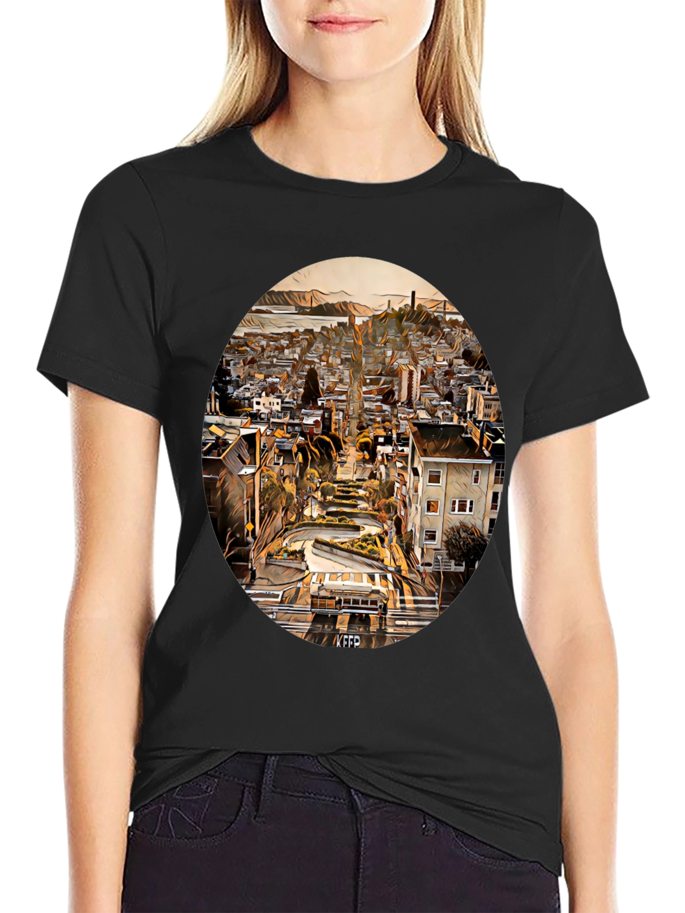 San Francisco Lombard Street Graphic T-Shirt