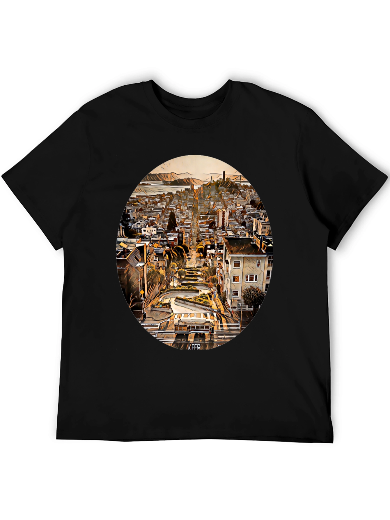 San Francisco Lombard Street Graphic T-Shirt
