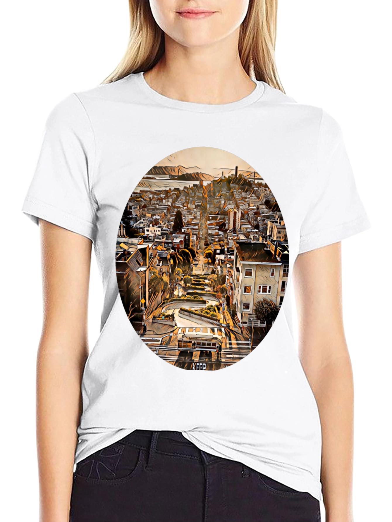 San Francisco Lombard Street Graphic T-Shirt