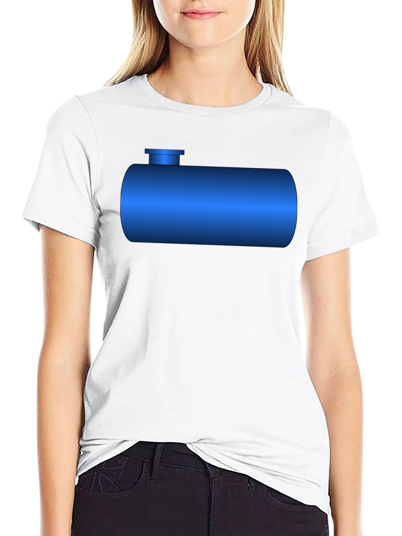 Blue Tank T-Shirt - Novelty Graphic Tee