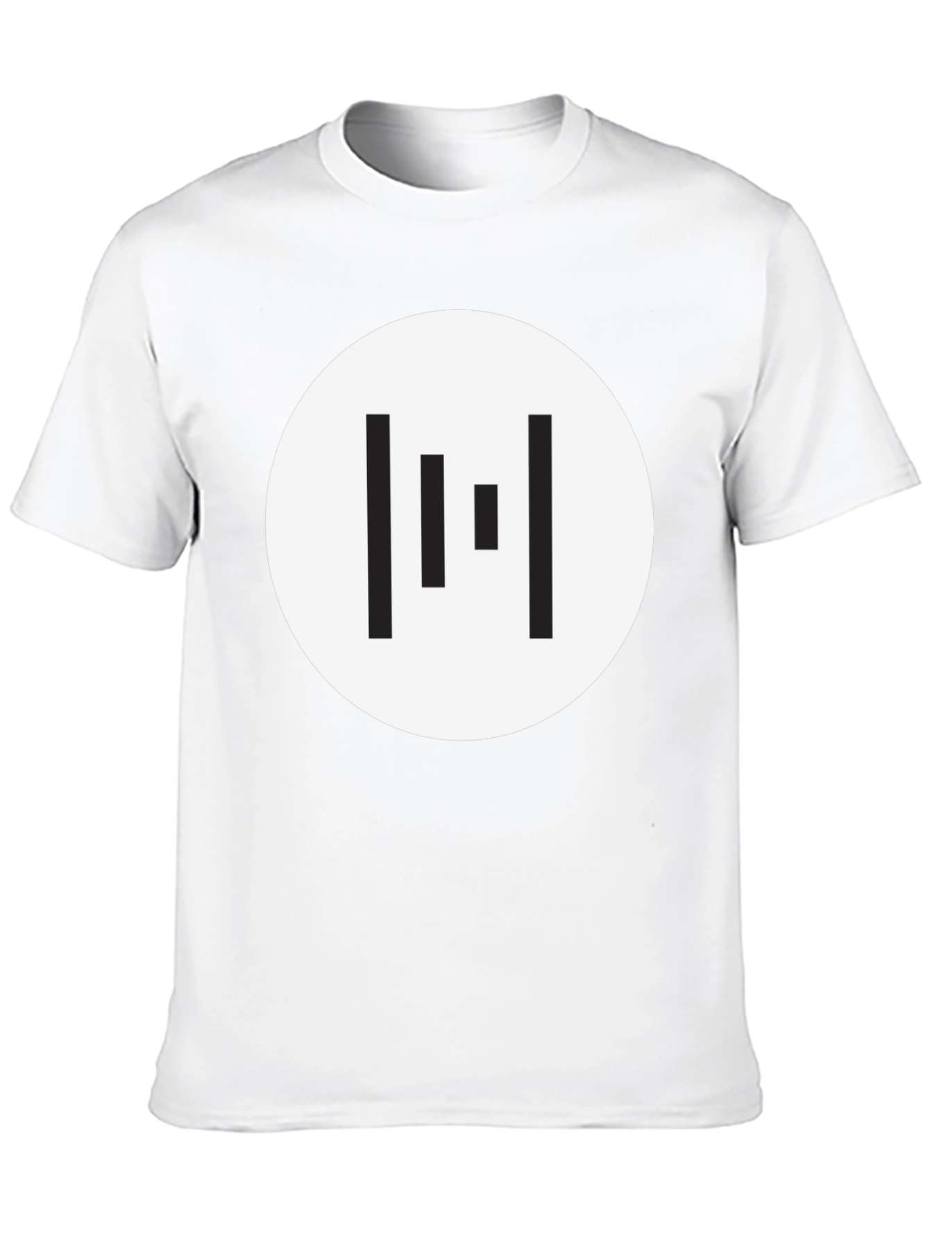 Minimalist Geometric T-Shirt - Black