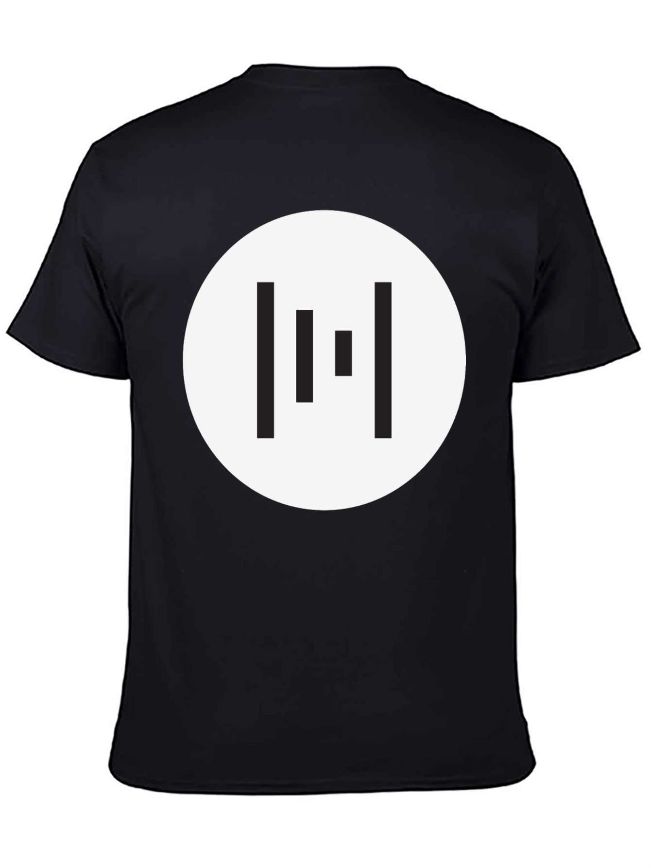 Minimalist Geometric T-Shirt - Black