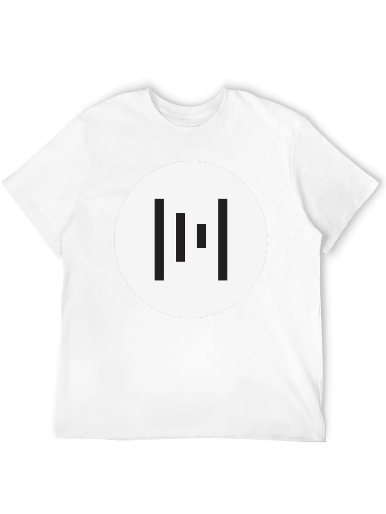 Minimalist Geometric T-Shirt - Black