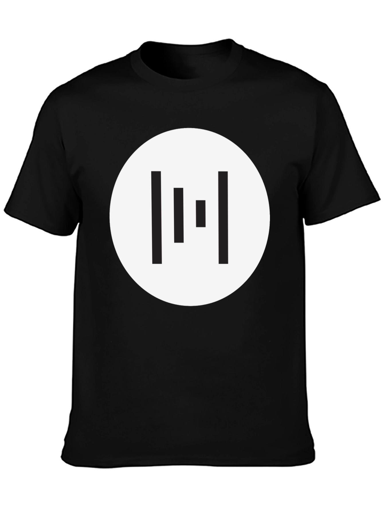 Minimalist Geometric T-Shirt - Black