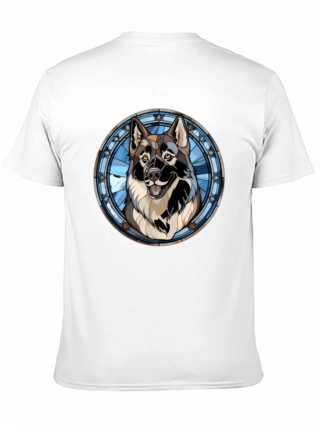 Wolf Stained Glass Graphic Tee - Black
