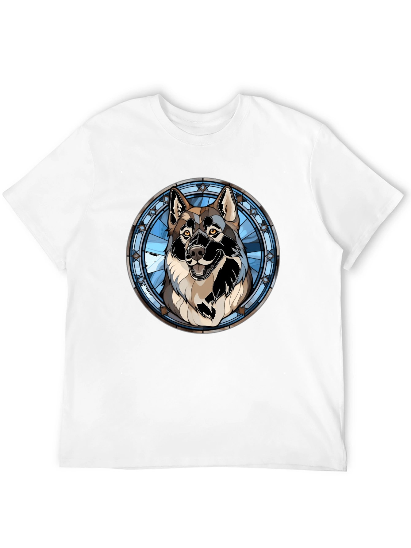 Wolf Stained Glass Graphic Tee - Black