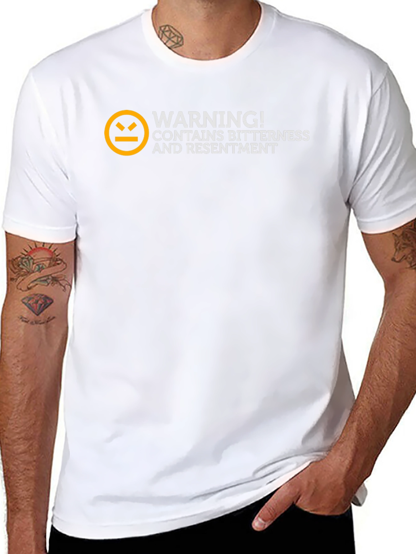 Warning! Bitterness T-Shirt - Funny Graphic Tee