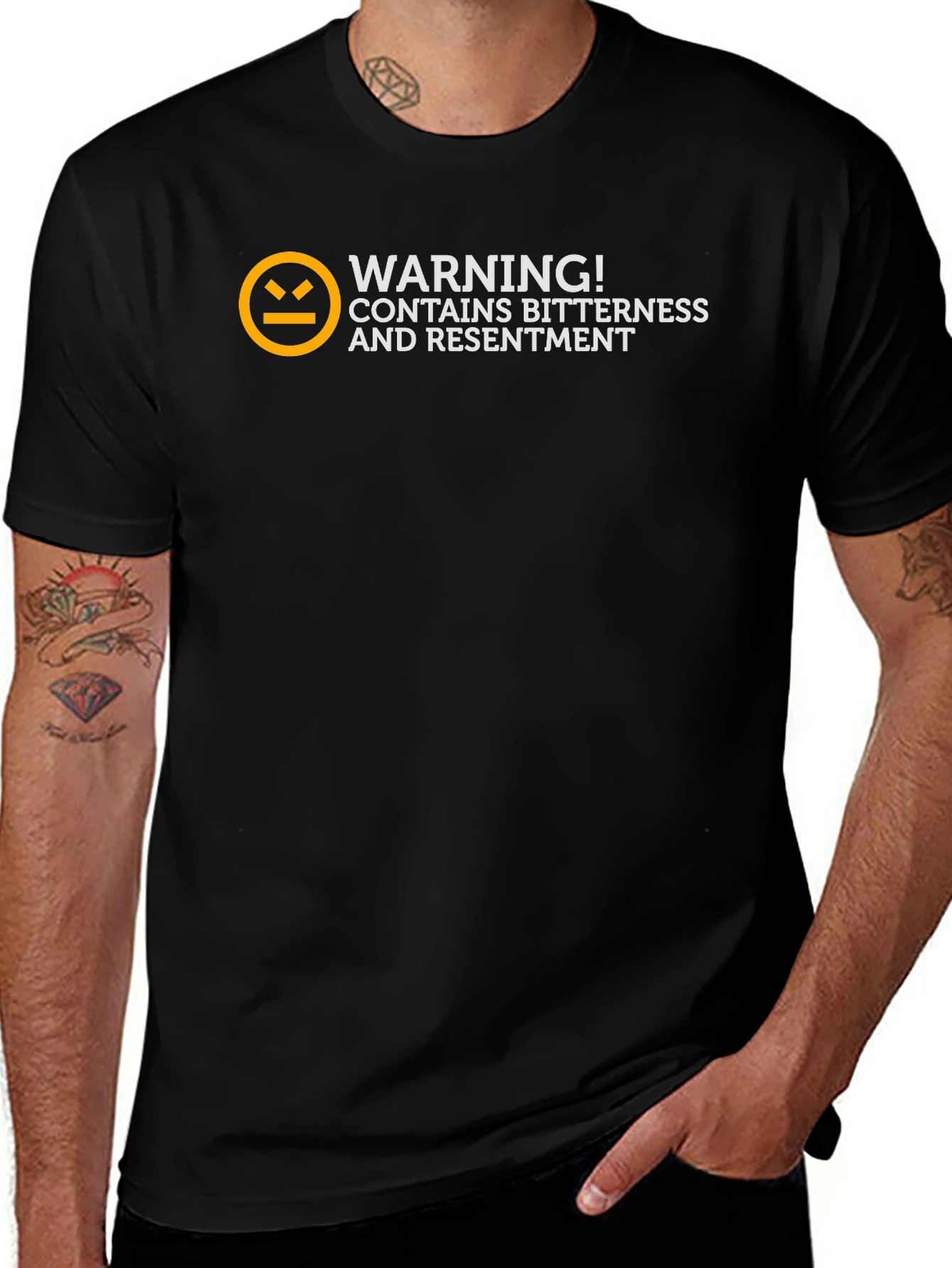 Warning! Bitterness T-Shirt - Funny Graphic Tee