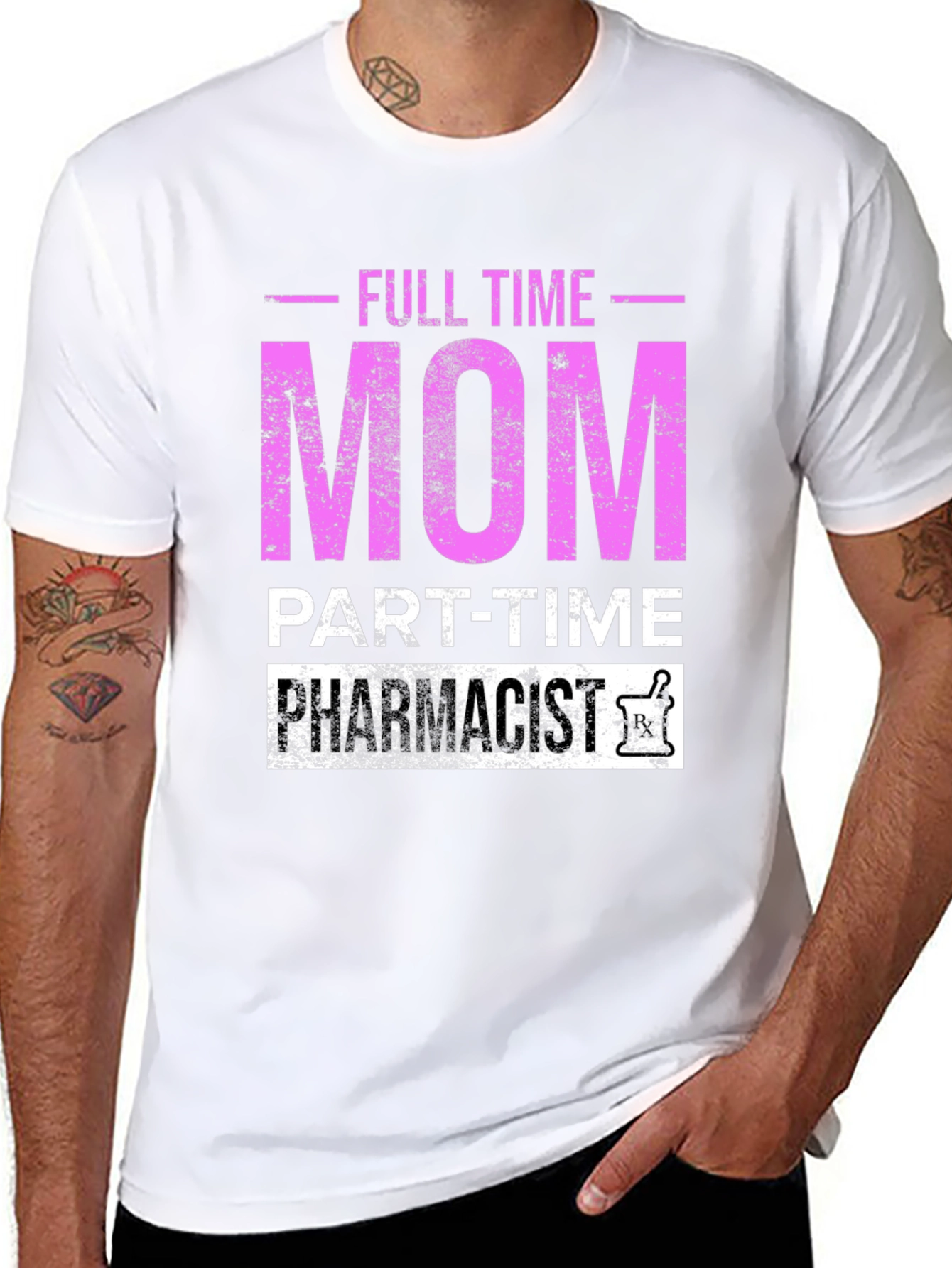 Full Time Mom Part-Time Pharmacist T-Shirt