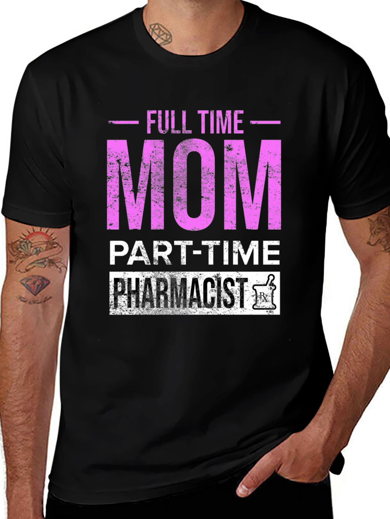 Full Time Mom Part-Time Pharmacist T-Shirt