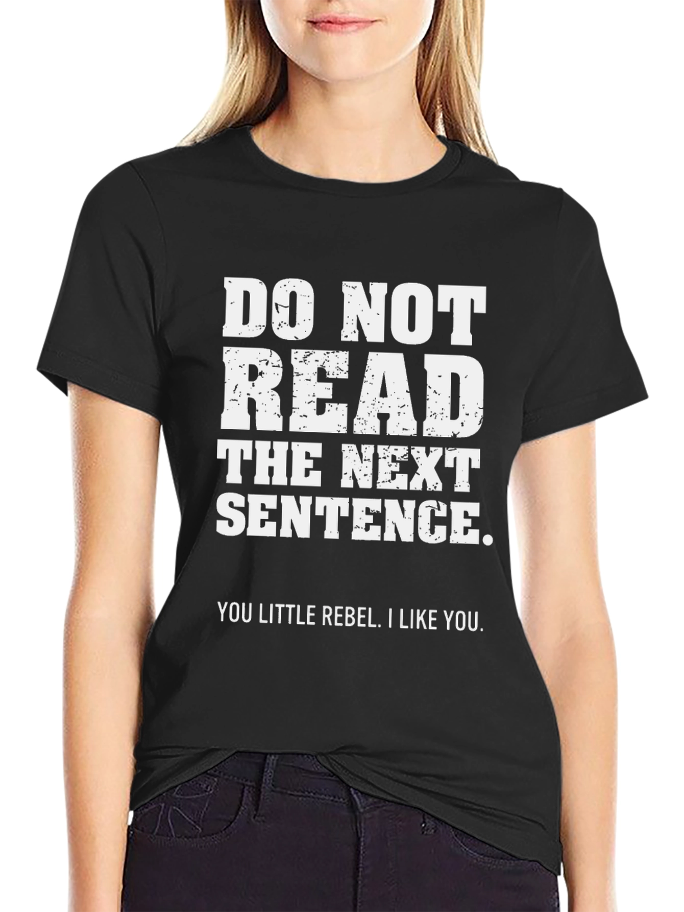 Rebel T-Shirt - Do Not Read Novelty Tee