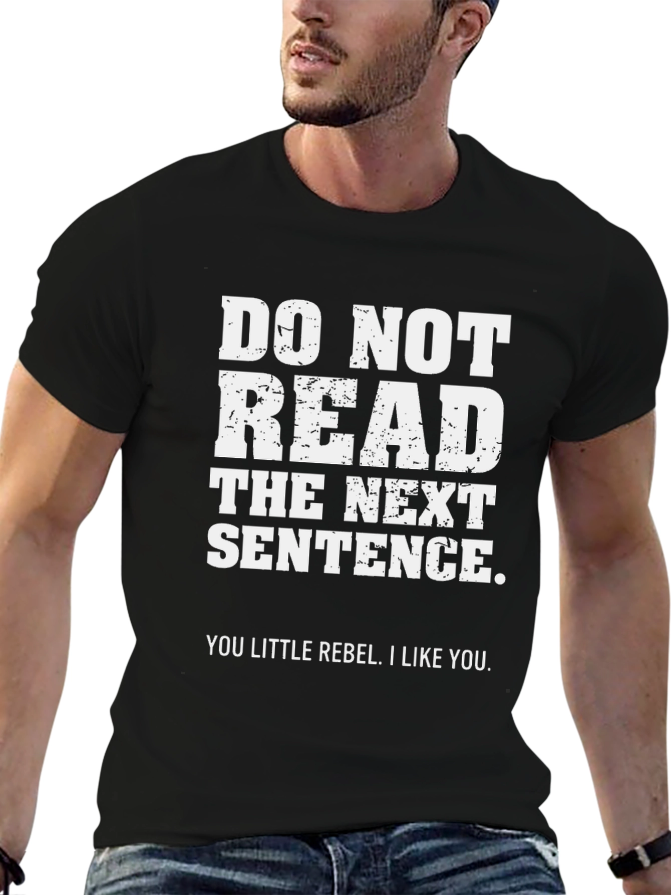 Rebel T-Shirt - Do Not Read Novelty Tee