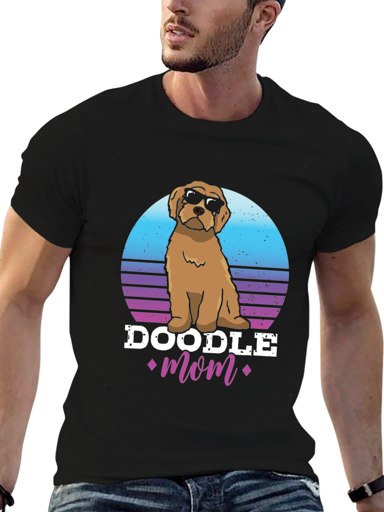 Doodle Mom T-Shirt - Retro Dog Lover Tee
