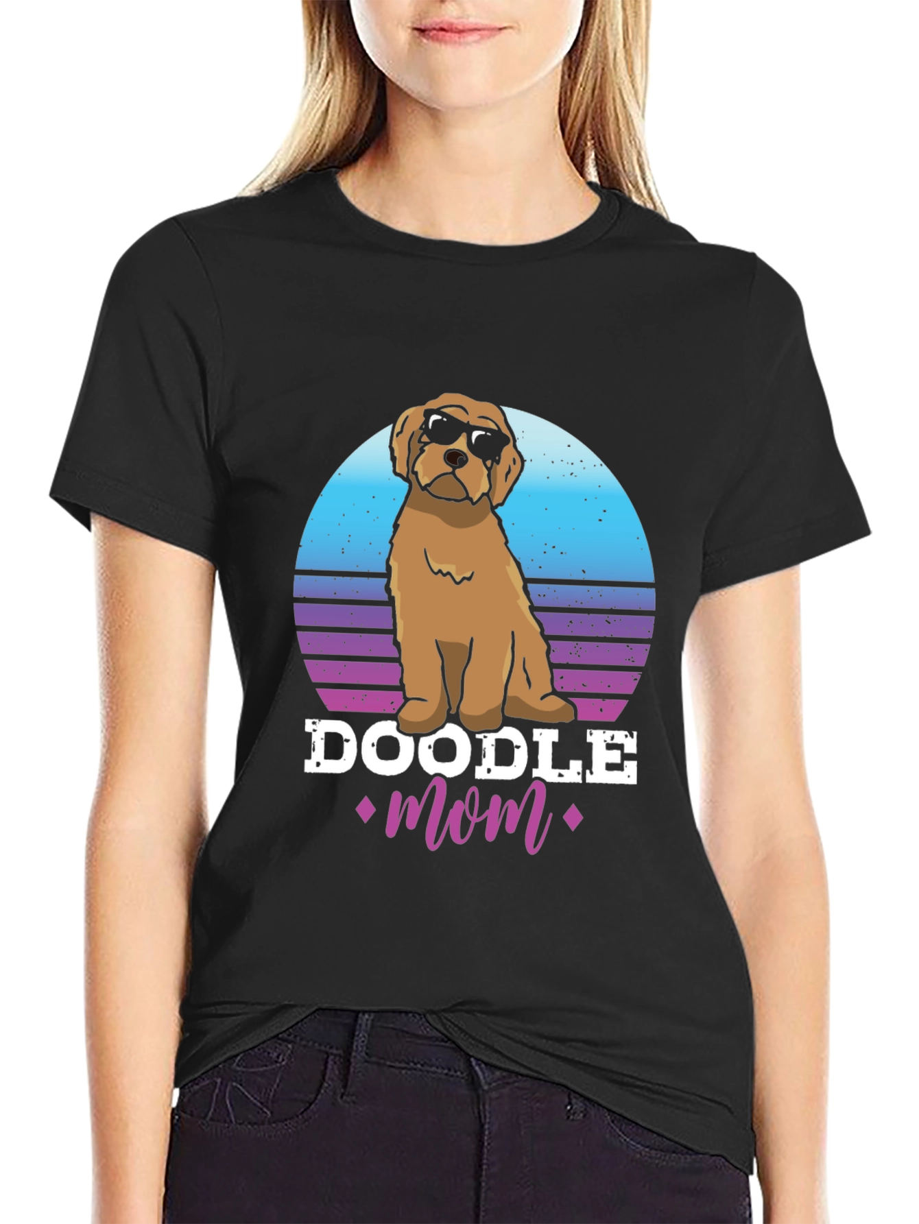Doodle Mom T-Shirt - Retro Dog Lover Tee