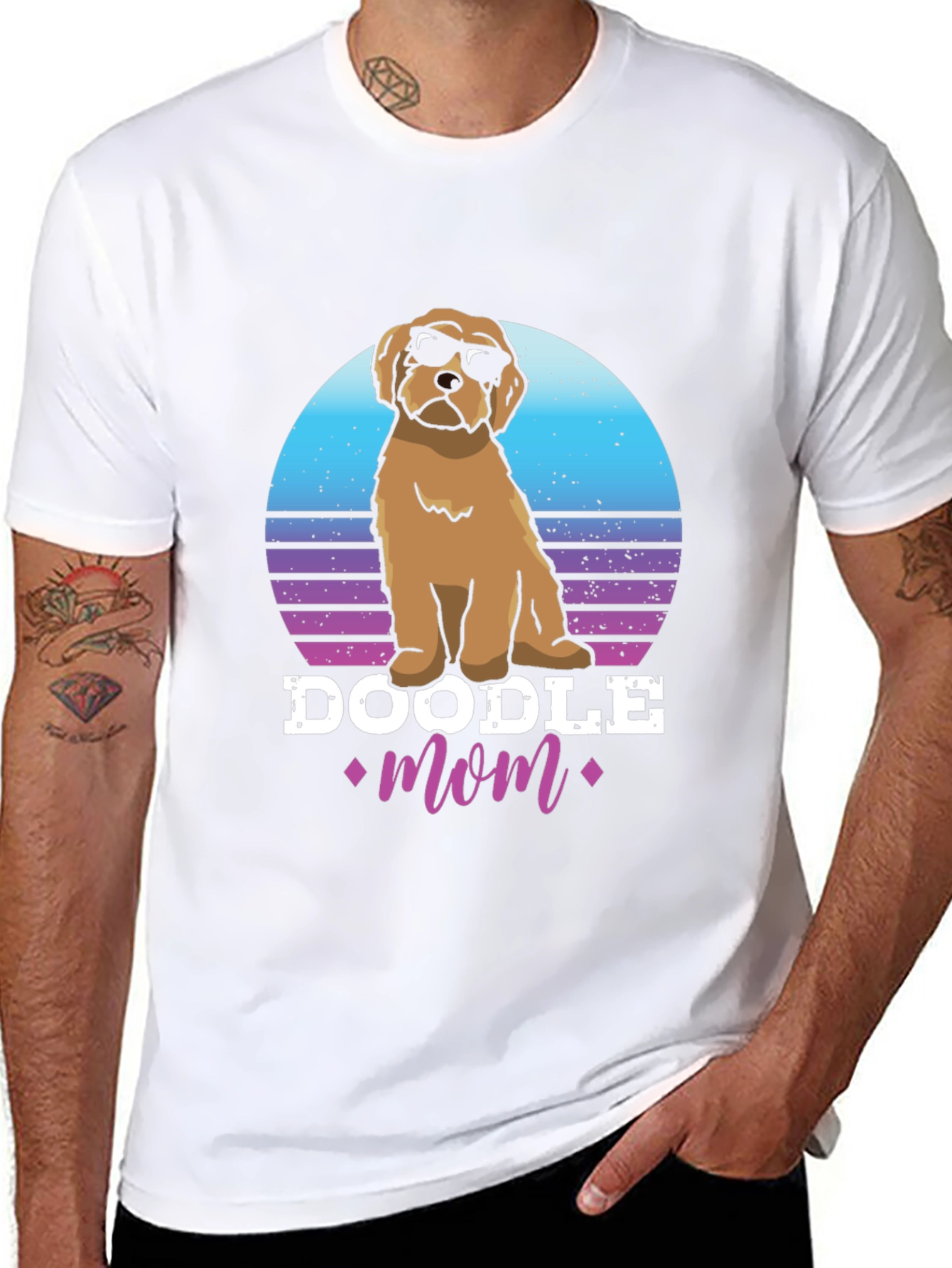 Doodle Mom T-Shirt - Retro Dog Lover Tee