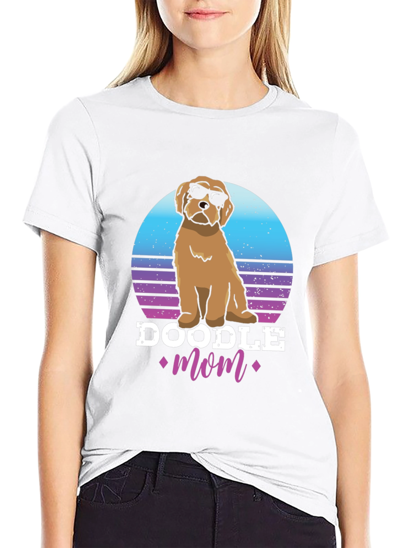 Doodle Mom T-Shirt - Retro Dog Lover Tee