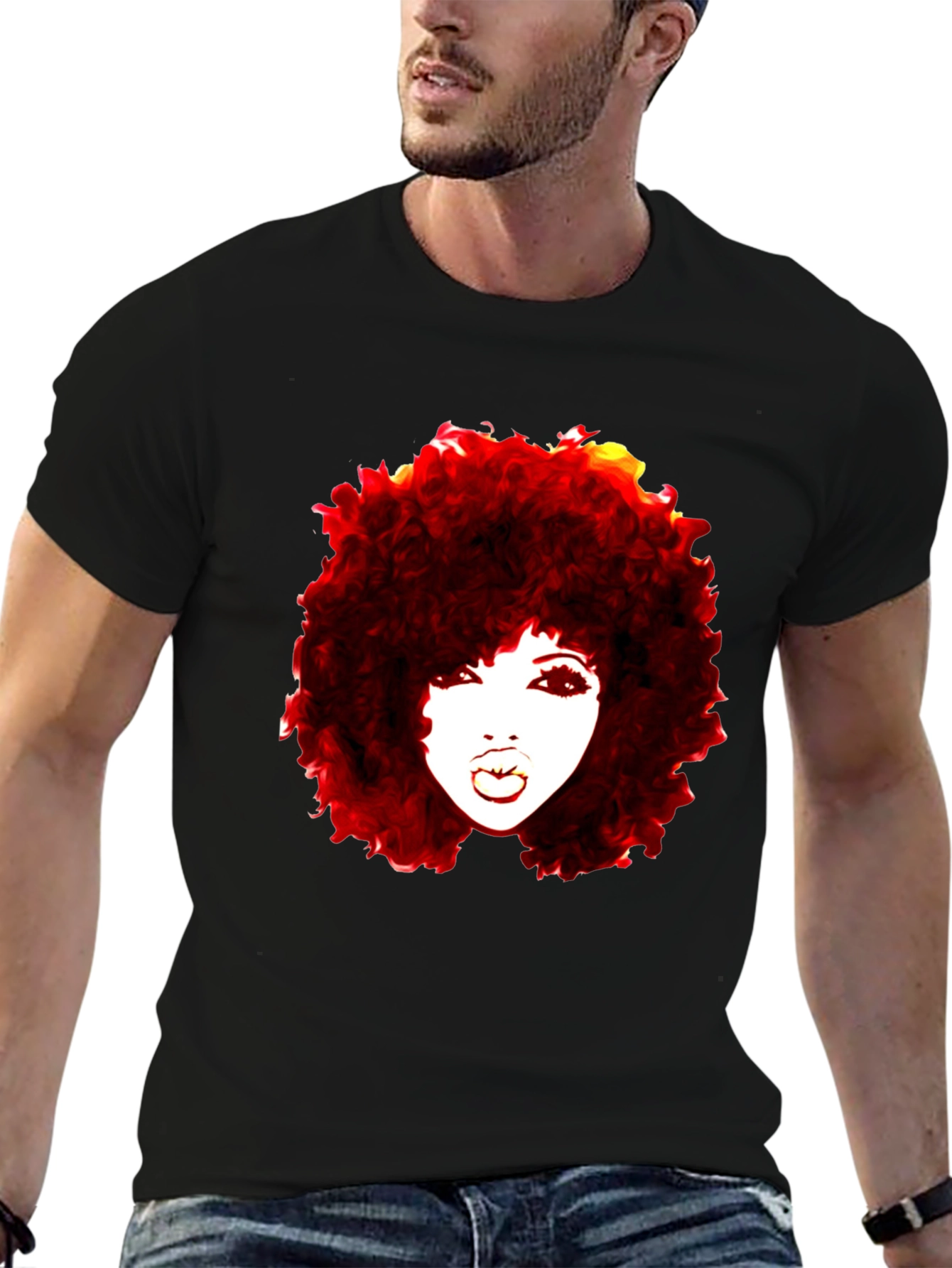 Afro Diva Graphic Tee - Bold Style