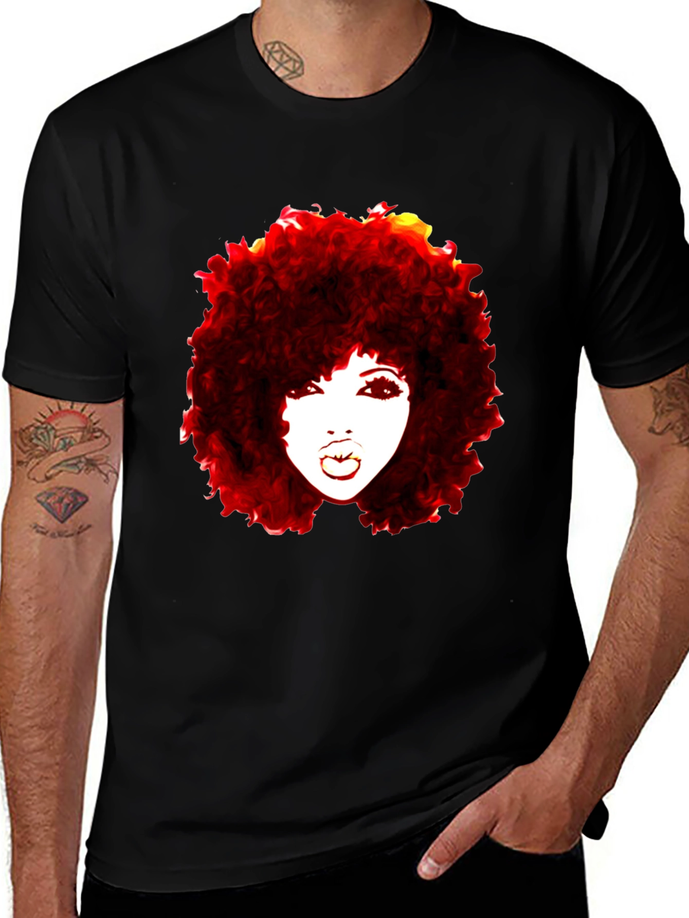 Afro Diva Graphic Tee - Bold Style