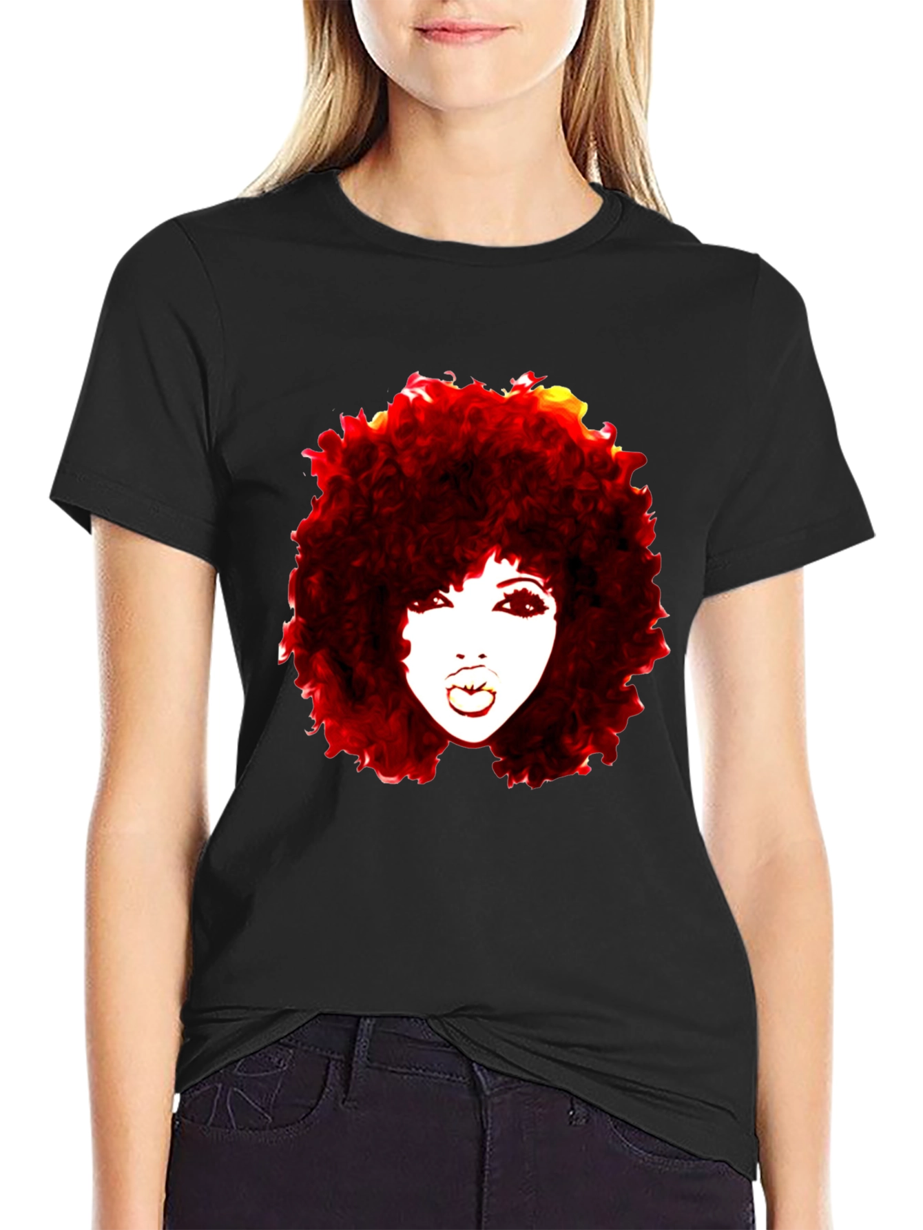 Afro Diva Graphic Tee - Bold Style