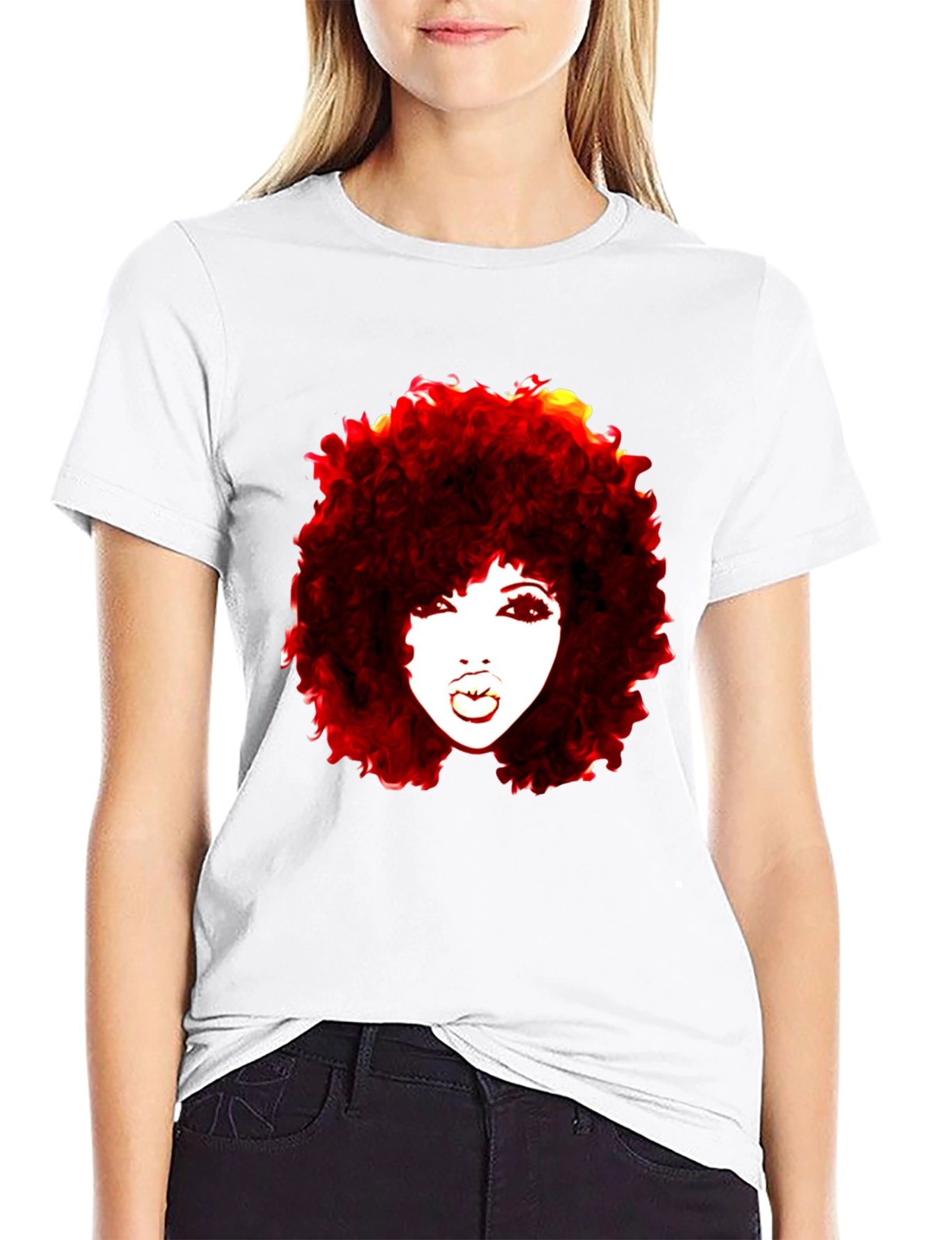 Afro Diva Graphic Tee - Bold Style