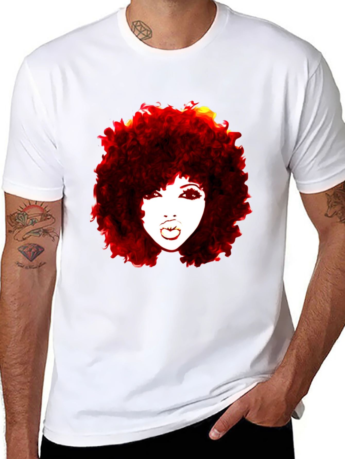 Afro Diva Graphic Tee - Bold Style