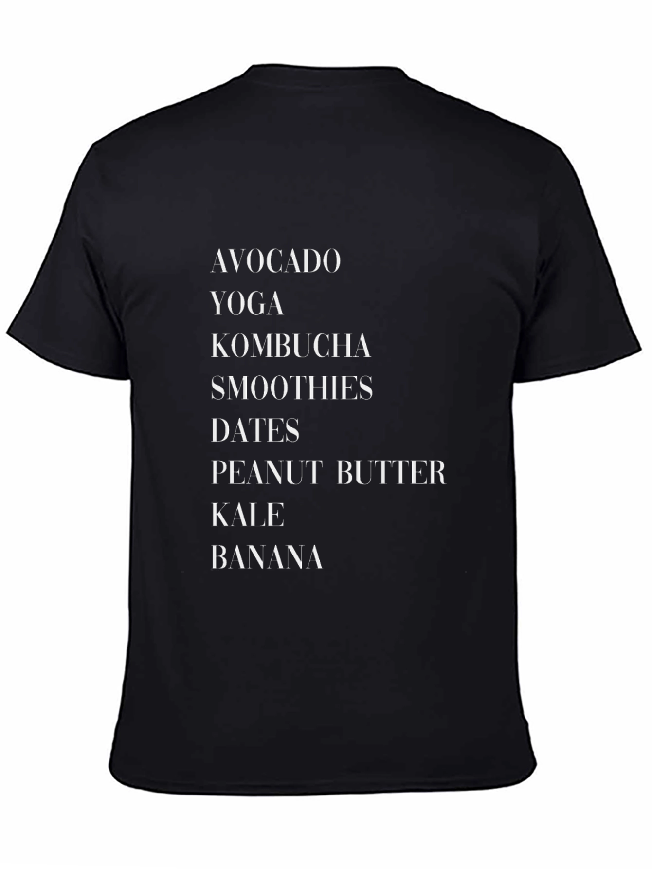Healthy Lifestyle Black Graphic T-Shirt