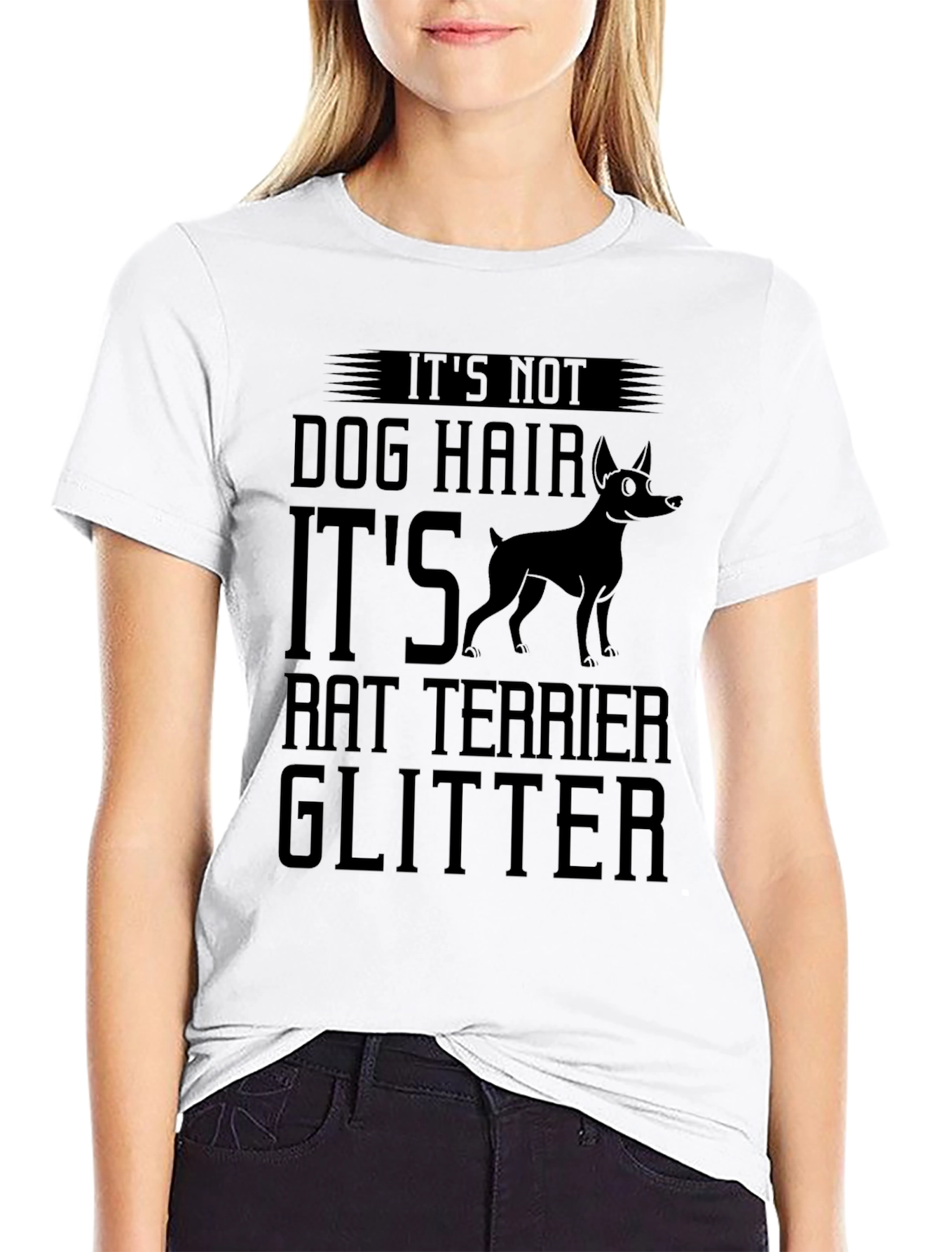 Rat Terrier Glitter T-Shirt