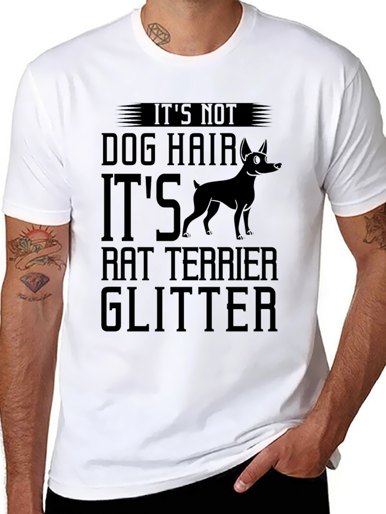 Rat Terrier Glitter T-Shirt