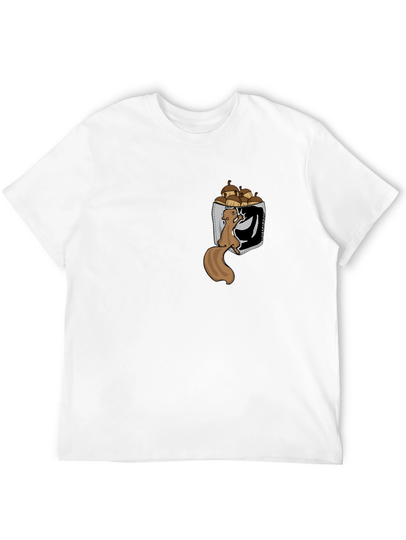 Squirrel in Pocket T-Shirt: Funny Nut Lover Tee