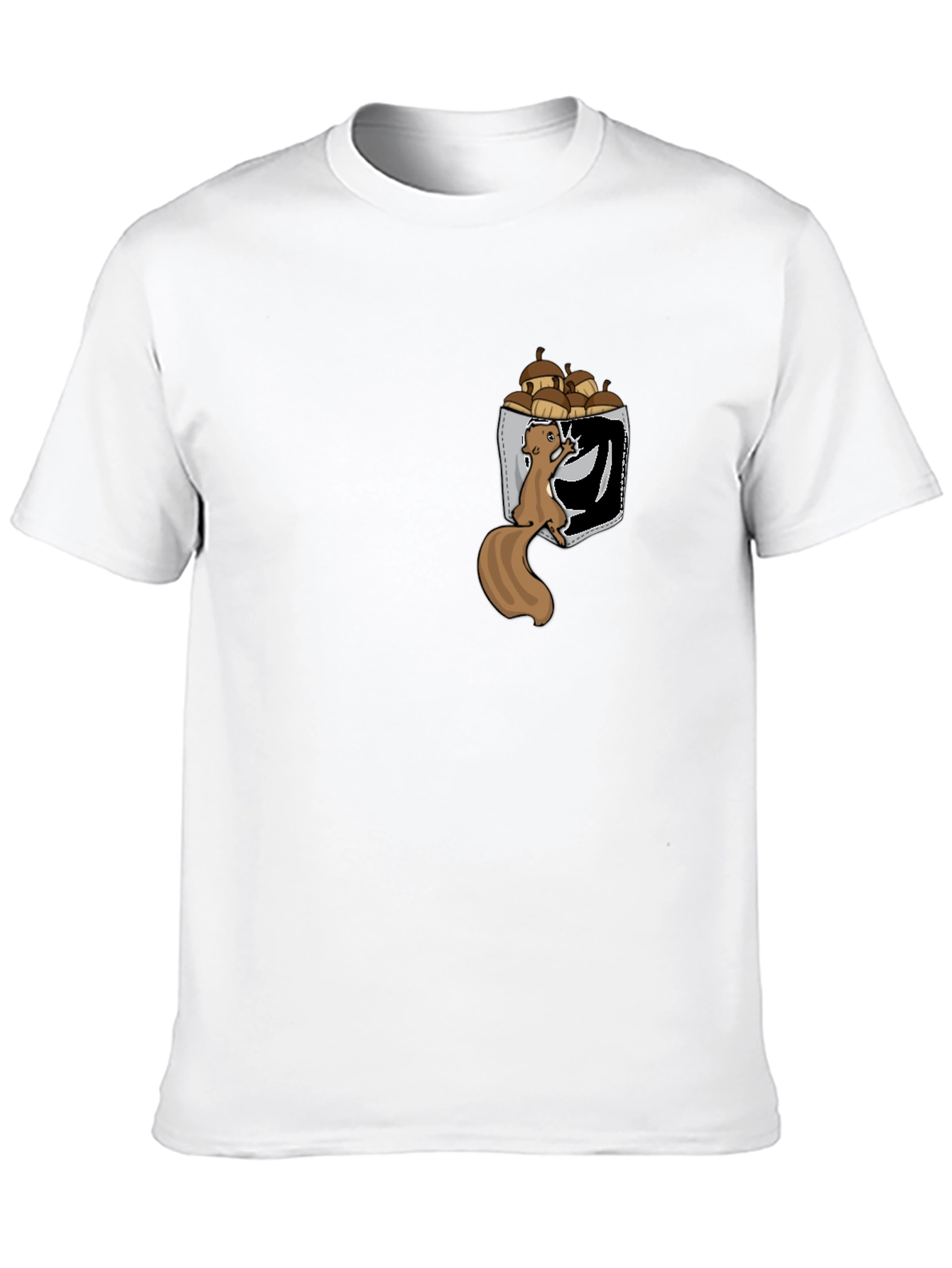 Squirrel in Pocket T-Shirt: Funny Nut Lover Tee