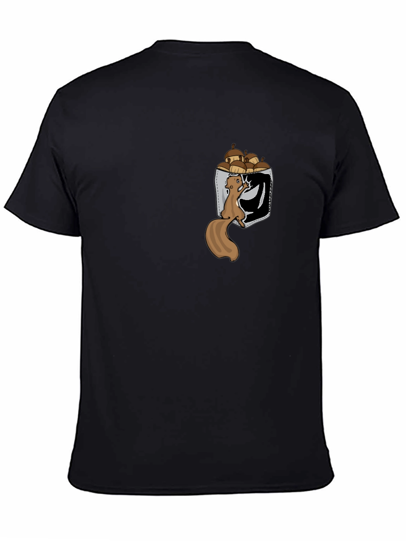 Squirrel in Pocket T-Shirt: Funny Nut Lover Tee